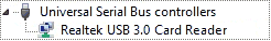 Windows Device Manager with Realtek USB device